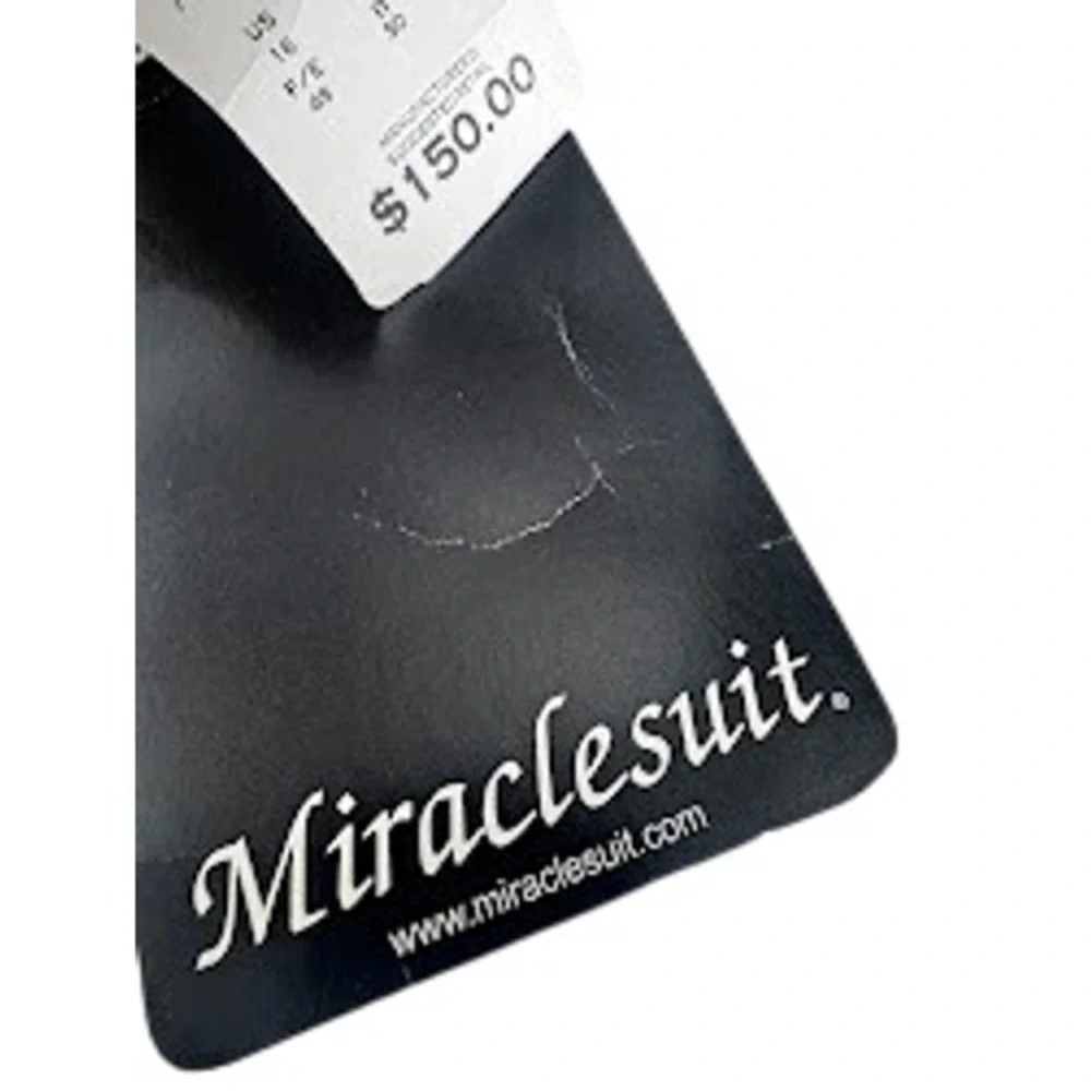 Miraclesuit Escape Black Underwire Slimming One Piece Swimsuit 451266 Womens 16
